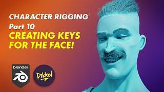 Character Rigging in Blender 10 - Creating Shape Keys for the Face!