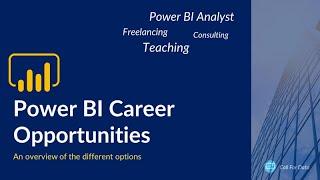 Power BI Career Opportunities - An overview of the different options