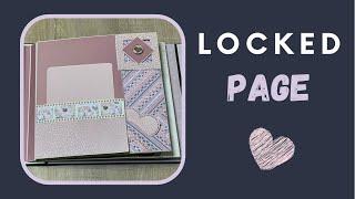 Locked Pop-Up Page | Tutorial | DIY Pop Up Scrapbook Album