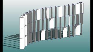 Revit Exercise (Day 186) - Adaptive Parametric Blade Facade