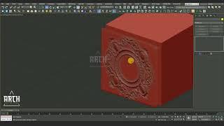 How to create ornamental decorative 3d pattern in 3ds max