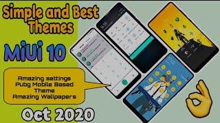 MiUi 10 Themes Best and Simple Themes 2020| MiUi 10 Pubg Mobile Theme || By Tech Darbar ||