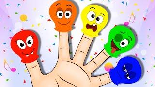 Balloon Finger Family | Nursery Rhymes And More Finger Family Songs | HooplaKidz Shows