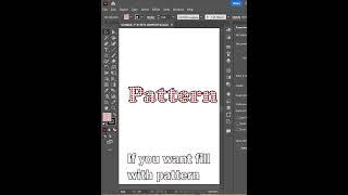 Adding pattern in the text tips in illustrator #adobesoftware #adobedesign #graphicdesign #adobetips