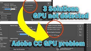 Solution on GPU not detected on CC 2021 Adobe Photosop with Windows 11