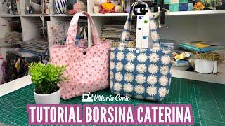 Tutorial Borsina Caterina: una pratica borsa in stoffa per la primavera