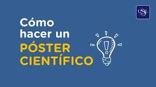 Cómo hacer un póster científico