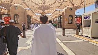 Update terkini masjid nabawi || Madinah street view - 4K Walking tour & travelling.