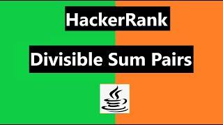 Divisible Sum Pairs Hackerrank Solution - java 8| Hackerrank Algorithms