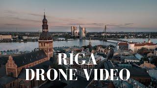 Exploring the Enchanting Old Town of Riga from Above - A Cinematic Drone Video