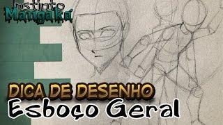 Como desenhar Esboço (Tutorial geral para iniciantes) | Dica de Desenho