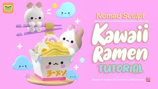 Kawaii Ramen! Nomad Sculpt Full Tutorial on iPad Pro