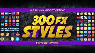 Photoshop Text Style Pack | 300 FX Style | Free Download [2021]