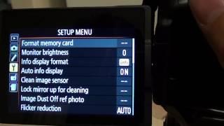 Nikon D5300: How to Format Memory Card and Erase All Pictures