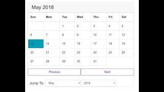 Building A Calendar with HTML and JavaScript