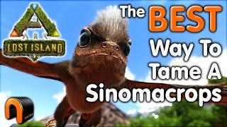 ARK How To TAME A SINOMACROPS In  Real Time Step By Step! #ARK