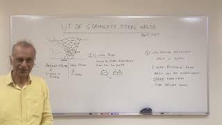 UT of Stainless Steel Welds - Use of dual element L-wave probe and ID notch for reference level