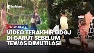 Video Terakhir ODGJ di Garut sebelum Tewas Dimutilasi, Diikat Pakai Tali di Tengah Jalan Oleh Pelaku