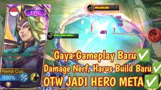 VALE REVAMP SKILL BAGUS BANGET! JADI HERO EARLY NIH! BUILD VALE PATCH TERBARU & GAMEPLAY BARU -MLBB