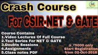 Crash Course For CSIR-NET Chemical Science & GATE Chemistry ||  MadChem Classes ||