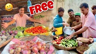 Free Vegitables Distribution in Needy People