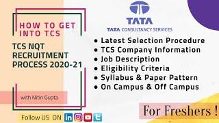 TCS NQT 2021 | TCS Recruitment Process 2020 for Freshers | Test Pattern | Eligibility | Syllabus