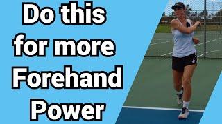 How to hit harder shots in tennis