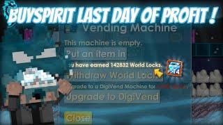 INSANE PROFIT WITH (BUYSPIRIT) 200BGLS WORLD - Monthly Clean BIG STONKS - GrowTopia