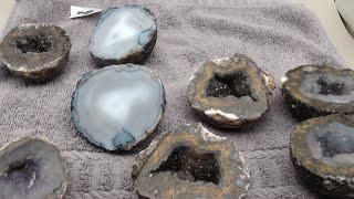 Las Choyas Geodes Cut With My Hi-Tech Diamond 10-inch Slab Saw