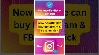 How much is a blue check on Instagram How to get blue tick on Instagram 2023 paid #instagram #fb