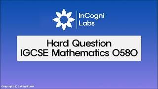 IGCSE Mathematics (0580) | Hard Question | Volume & Trigonometry | Incogni Labs