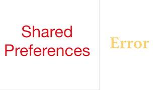 Sharedpreferences Unhandled Exception: Null check operator used on a null value