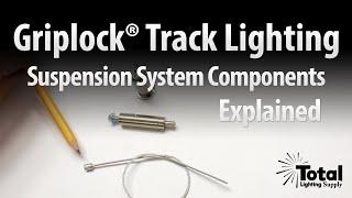 Griplock® Track Lighting Suspension System Components Explained by Total Track Lighting