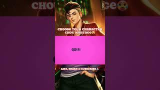 Choose Your Character Chou Montage  #chougameplay #choumontage #mobilelegends #tiktok #shorts