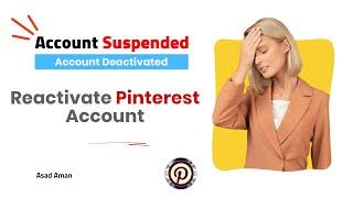 How to Reactivate Pinterest Account | Reactivate Suspended Account | Live Proof |