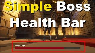 How To Make Dark Souls Style Boss Health Bar In Unreal