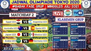 Jadwal Olimpiade Tokyo 2021 Sepak Bola | Australia vs Spanyol | Klasemen Fase Grup | Live Indosiar