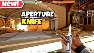 Valorant New 'APERTURE STILETTO' Knife in Game Showcase & Animations | New Aperture Melee Leaks