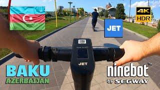 "Jet" Ninebot Max Plus Electric Scooter To Rent - Baku, Azerbaijan Ride (Environment Sound Only) 4K