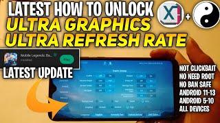 Tutorial Latest How To Unlock Ultra Graphics Ultra Refresh Rate In Mobile Legends All Devices