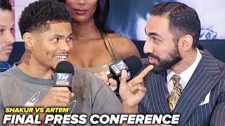 Shakur Stevenson vs Artem Harutyunyan FULL FINAL PRESS CONFERENCE & FACE OFFS