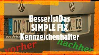 BesserIstDas - SIMPLE FIX Kennzeichenhalter