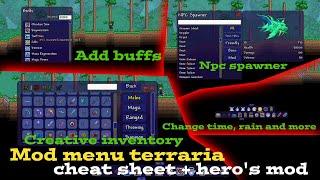 Mod Tool terraria(tModLoader) Free | CheatSheet + Hero's Mod