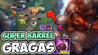 EVERY BARREL IS A 5 MAN NUKE WITH FULL AP GRAGAS! (Q OF DEATH) - League of Legends