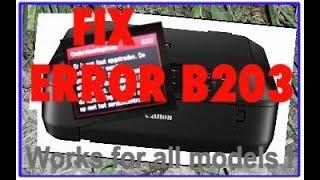 Fix error B203 Canon Pixma MG 5350