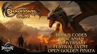 Drakensang Online - Bonus Codes, Dracanian Anniversary Festival, Golden Pinata, Drakensang, Dso