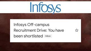 Infosys Sending Shortlisted Mail | Infosys survey form | Infosys assessment Test