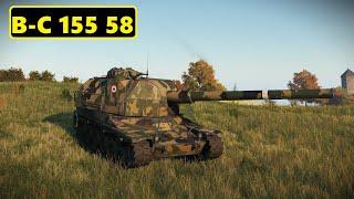 Rain of Fire: 7 Kills with B-C 155 58 Artillery.  World of Tanks Top Replays.