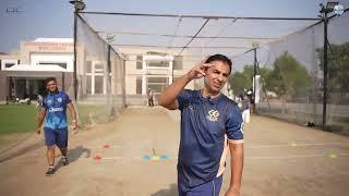 Game scenario-based training with young cricketers at Ghani Institute of Cricket.