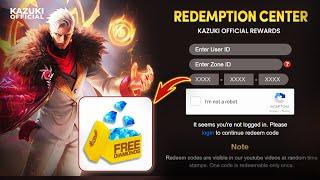 FREE DIAMONDS FOR EVERYONE | NEW DIAMONDS REDEMPTION FEATURE | KAZUKI OFFICIAL